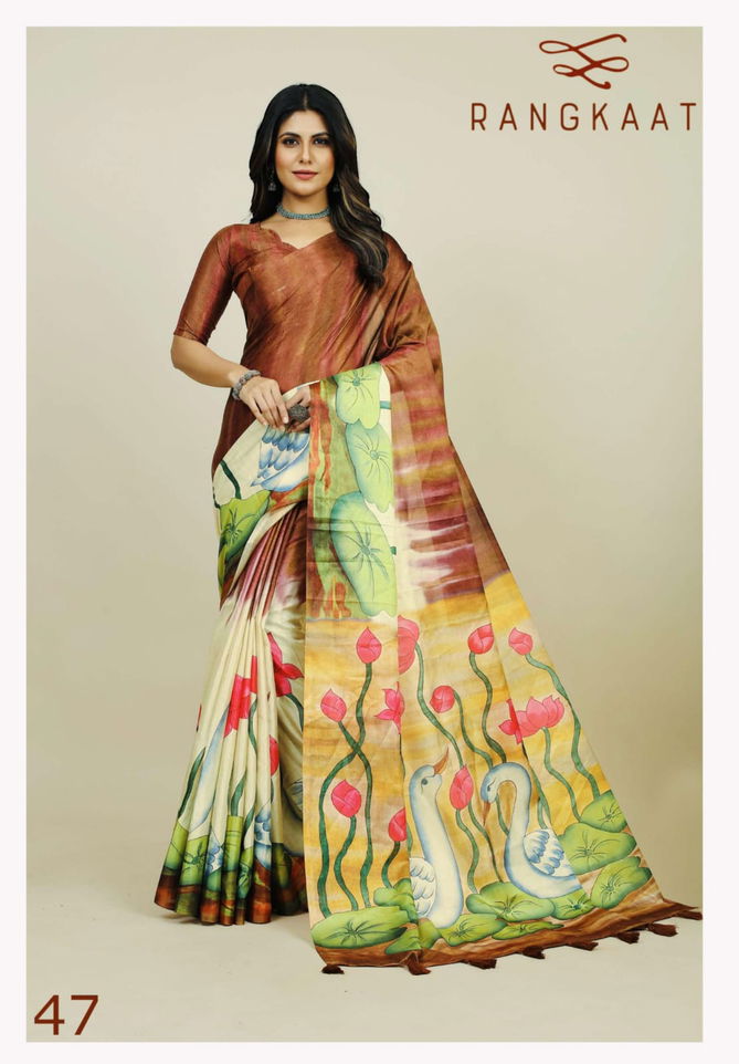 Rangkaat Series By Rajpath Daily Wear Printed Sarees Catalog